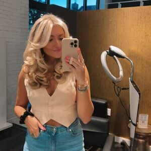 Vrg Grl While in Paris Vest Natural